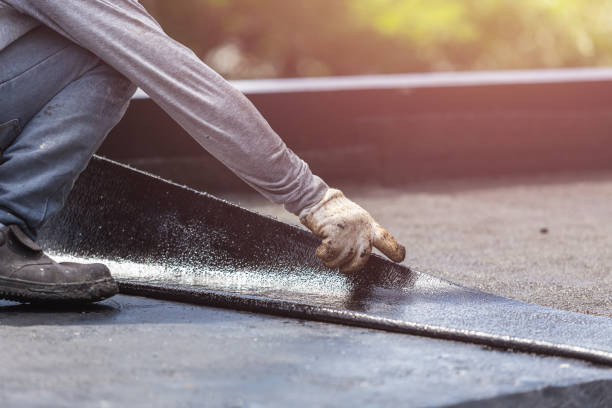 Professional Basement Waterproofing technician working in Silver Springs, NY